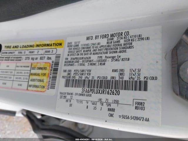 2018 FORD FUSION HYBRID SE 9