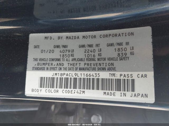 2020 MAZDA MAZDA3 SELECT PACKAGE 9
