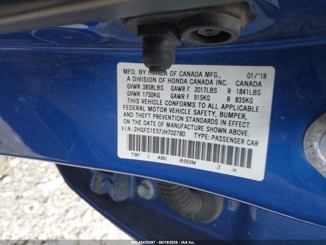 2018 HONDA CIVIC SI 9