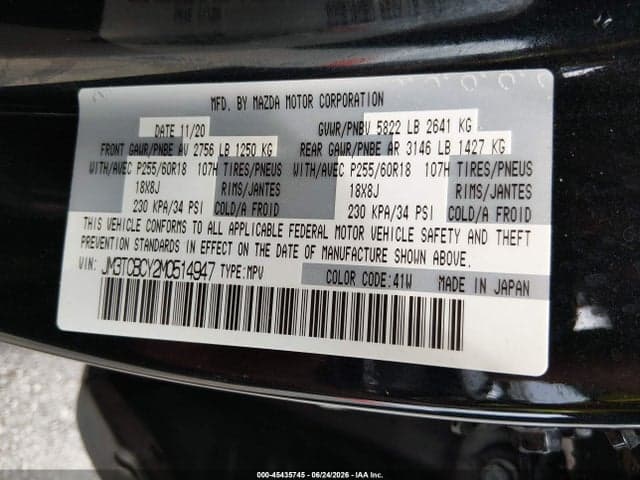 2021 MAZDA CX-9 TOURING 9