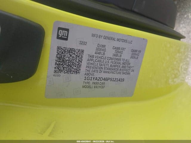 2023 CHEVROLET CORVETTE STINGRAY RWD 1LT 9
