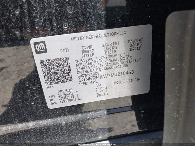 2021 CHEVROLET TRAVERSE FWD LT LEATHER 9
