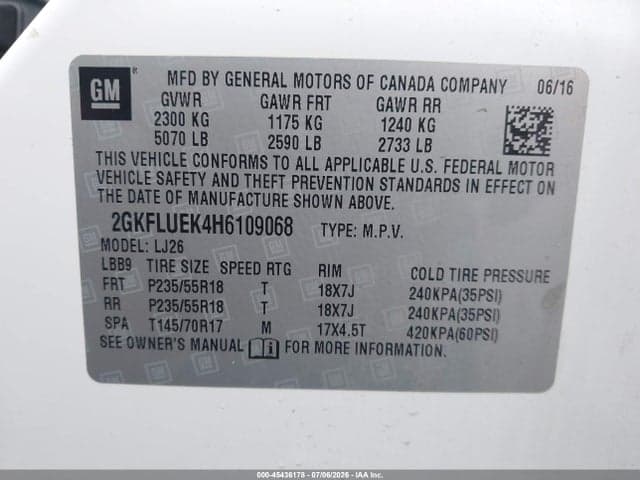 2017 GMC TERRAIN SLT 9
