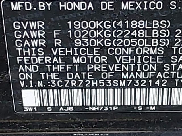 2025 HONDA HR-V AWD SPORT 9