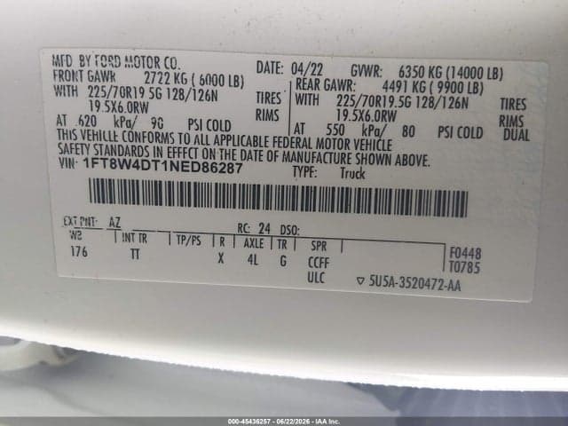 2022 FORD F-450 LIMITED 9