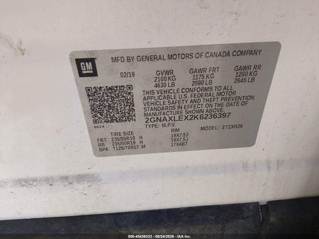 2019 CHEVROLET EQUINOX LT 9