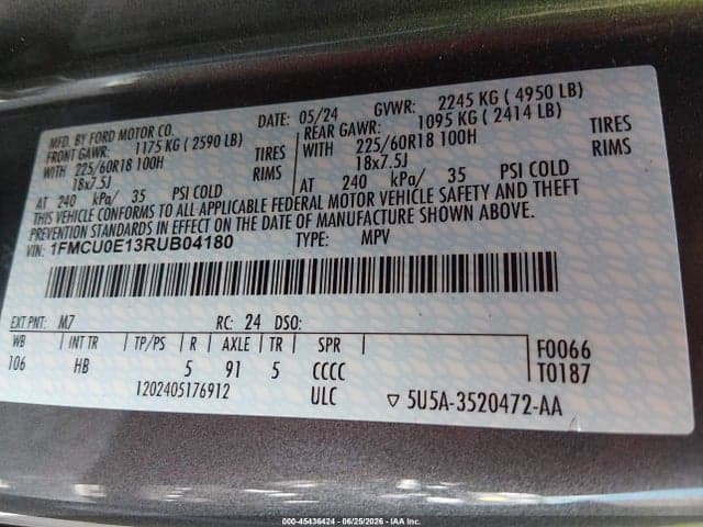 2024 FORD ESCAPE PHEV 9