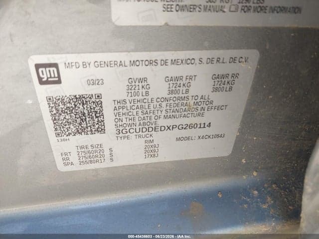 2023 CHEVROLET SILVERADO 1500 4WD STANDARD BED LT 9