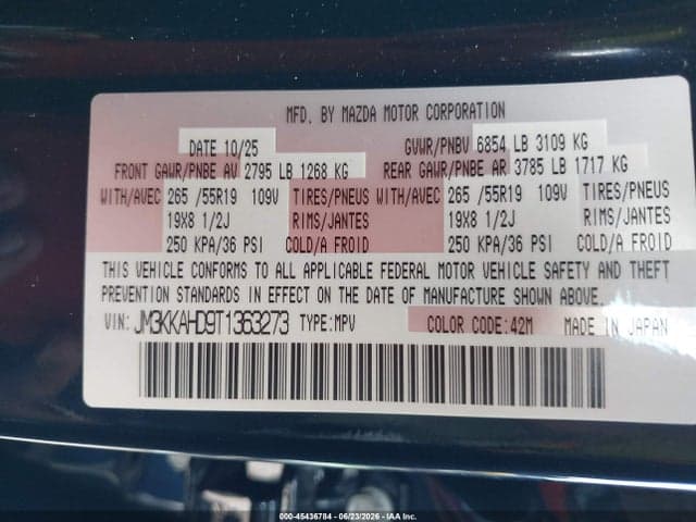 2026 MAZDA CX-90 3.3 TURBO SELECT 9
