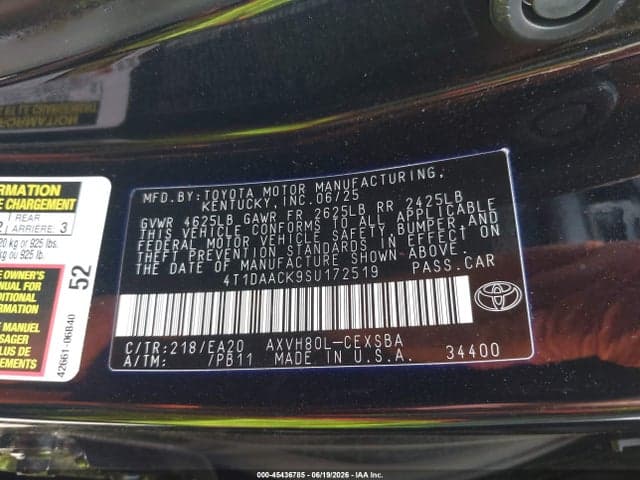 2025 TOYOTA CAMRY SE 9