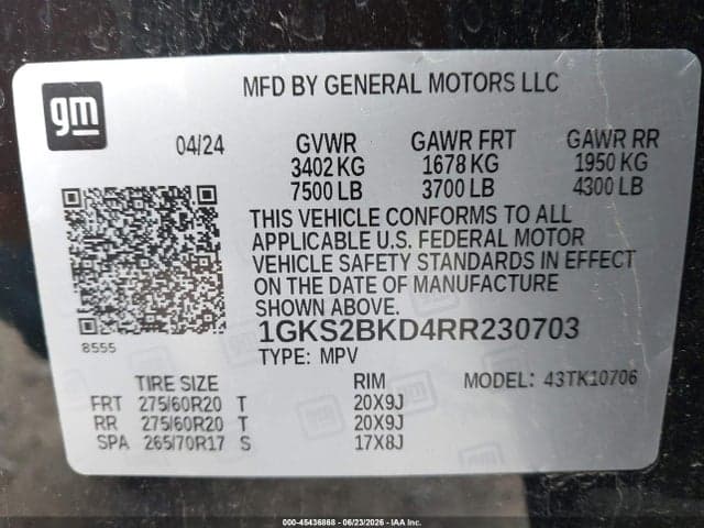 2024 GMC YUKON 4WD SLT 9
