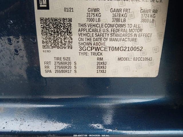 2021 CHEVROLET SILVERADO 1500 2WD SHORT BED LT 9