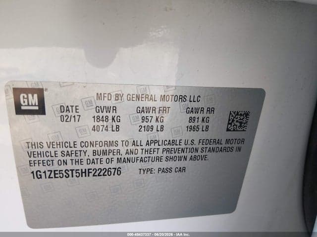 2017 CHEVROLET MALIBU 1LT 9