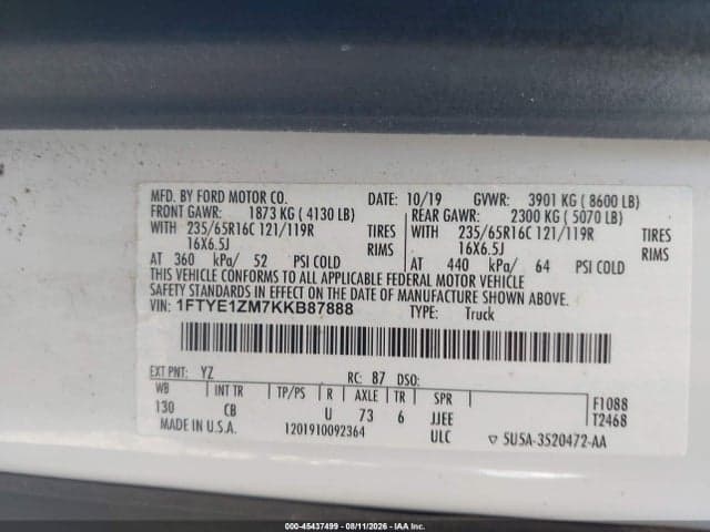 2019 FORD TRANSIT-150 9