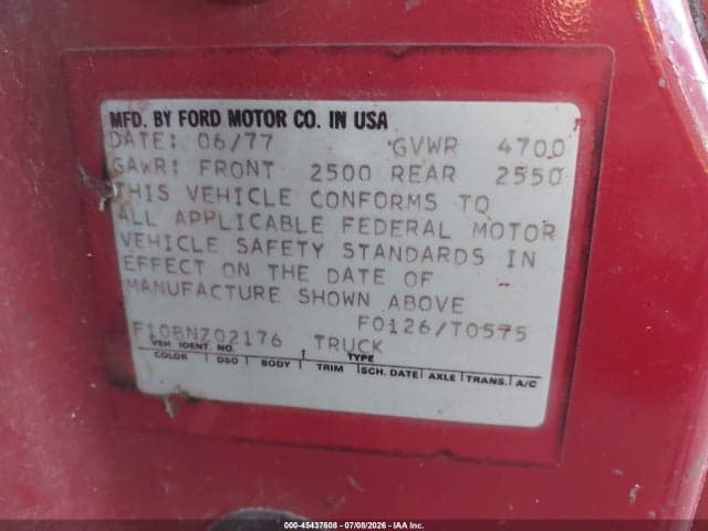 1977 FORD F100 9