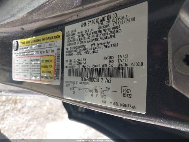 2020 FORD FUSION SE 9