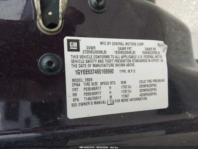 2006 CADILLAC SRX V6 9