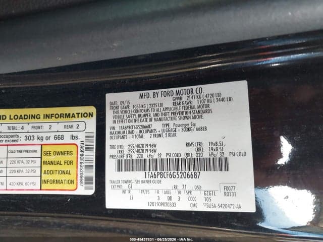 2016 FORD MUSTANG GT/GT PREMIUM 9