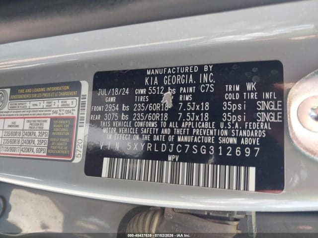 2025 KIA SORENTO S 9