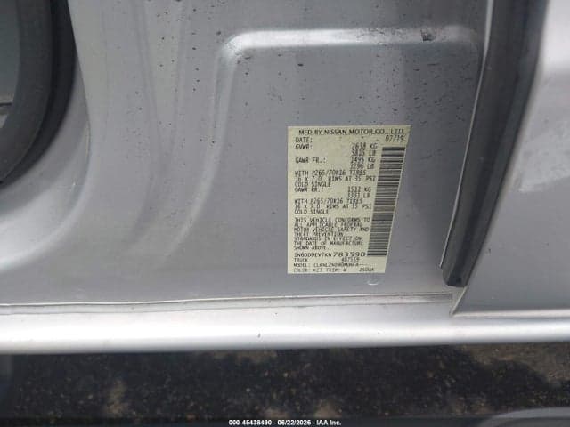 2019 NISSAN FRONTIER SV 9