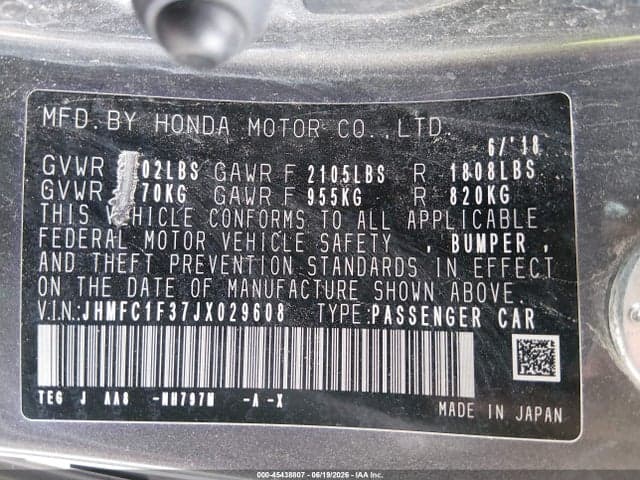 2018 HONDA CIVIC EX-T 9