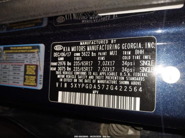 2018 KIA SORENTO 3.3L LX 9