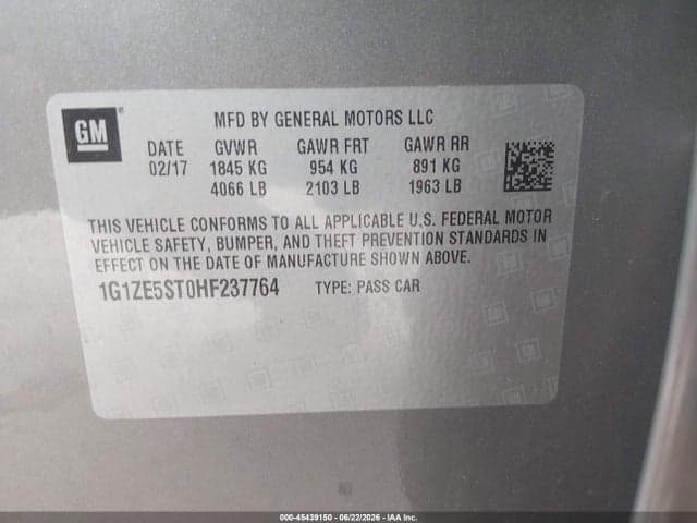 2017 CHEVROLET MALIBU 1LT 9