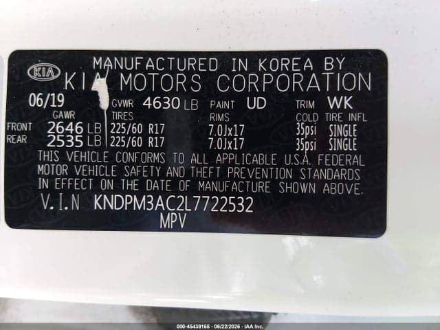 2020 KIA SPORTAGE LX 9