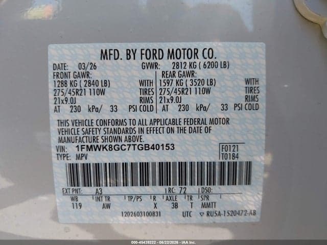 2026 FORD EXPLORER ST 9