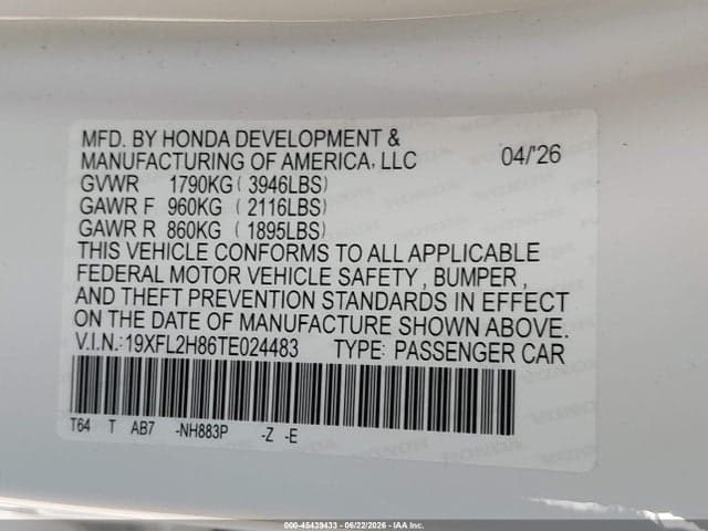 2026 HONDA CIVIC SPORT 9