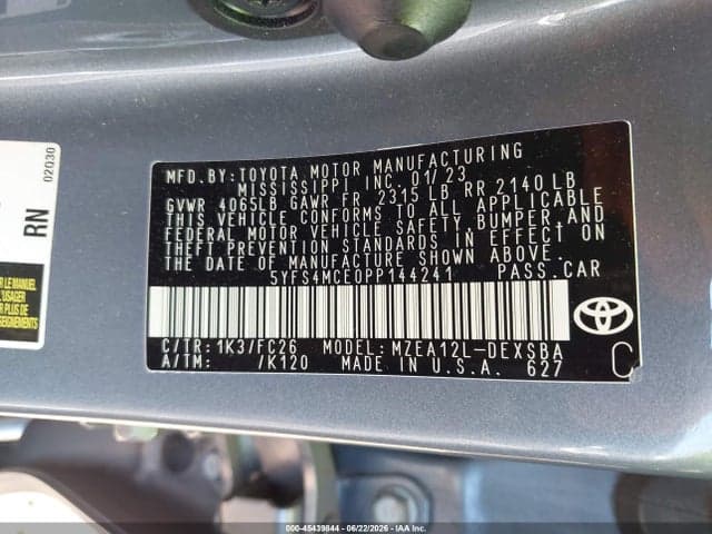 2023 TOYOTA COROLLA SE 9