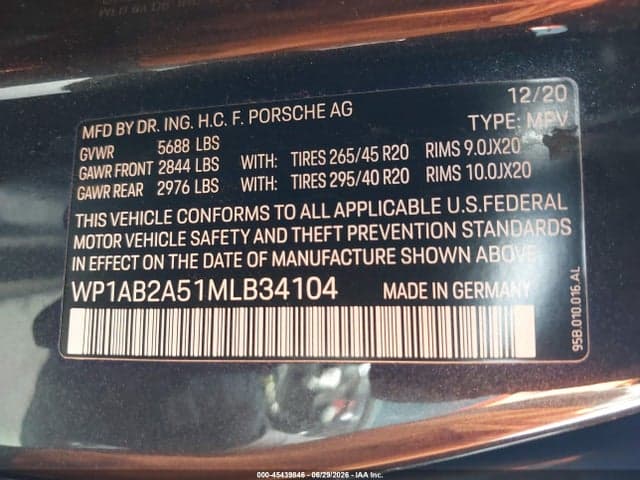 2021 PORSCHE MACAN S 9