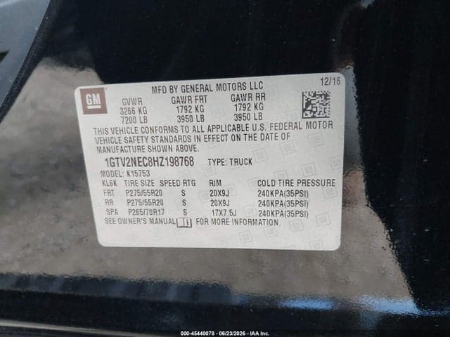 2017 GMC SIERRA 1500 SLT 9