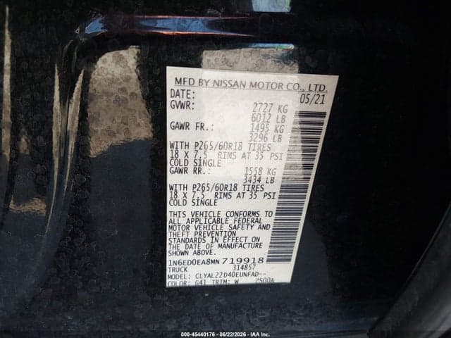 2021 NISSAN FRONTIER SV 4X2 9