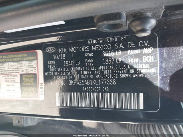 2019 KIA RIO 5-DOOR S 9