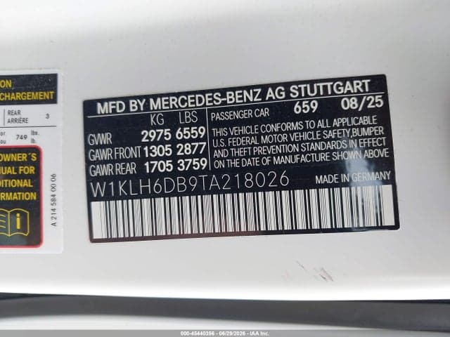 2026 MERCEDES-BENZ AMG E 53 E 9
