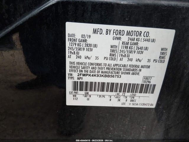 2019 FORD EDGE TITANIUM 9
