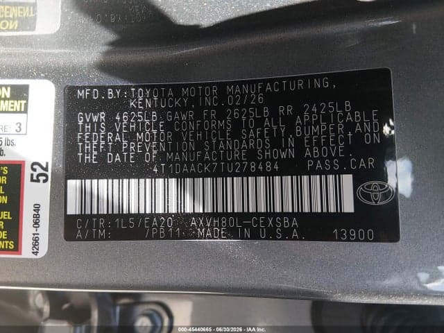 2026 TOYOTA CAMRY SE 9