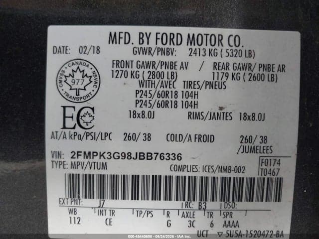 2018 FORD EDGE SE 9