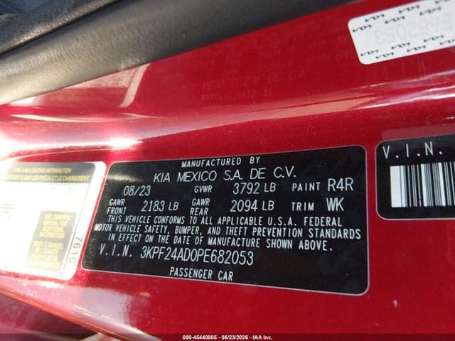 2023 KIA FORTE LXS 9
