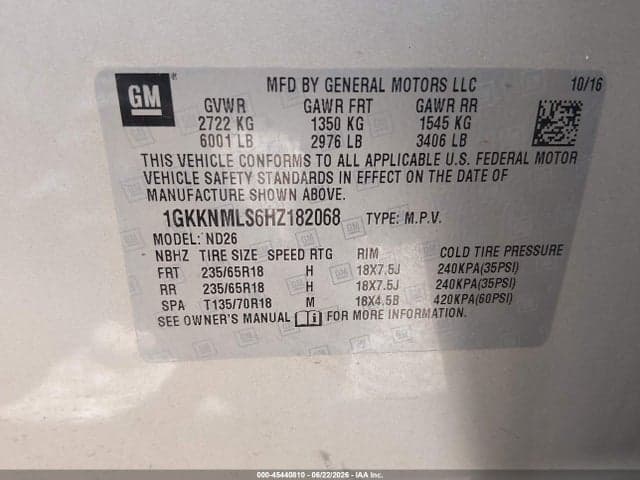 2017 GMC ACADIA SLT-1 9