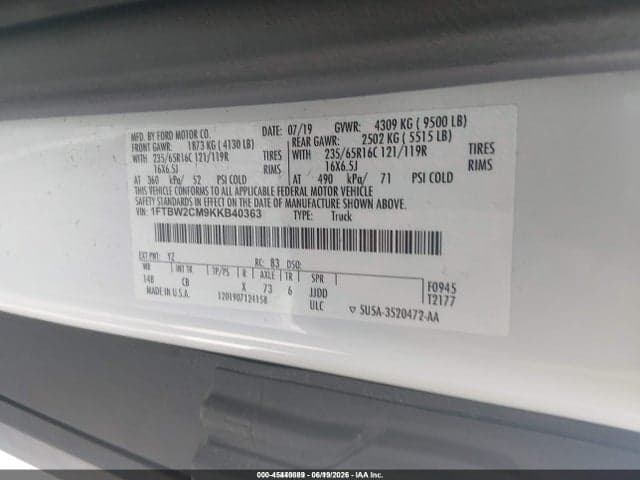 2019 FORD TRANSIT-350 9