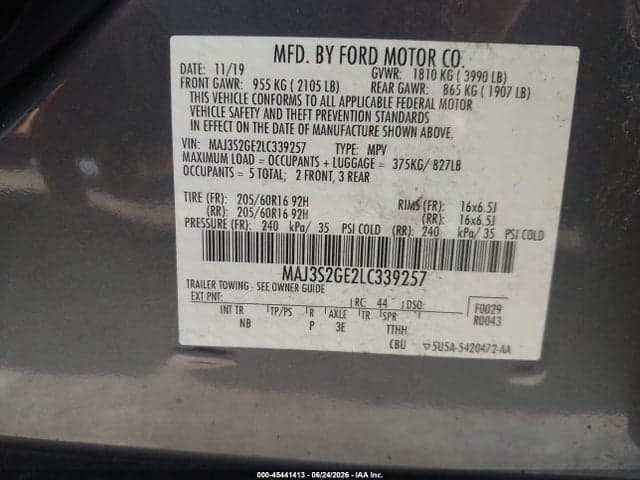 2020 FORD ECOSPORT SE 9