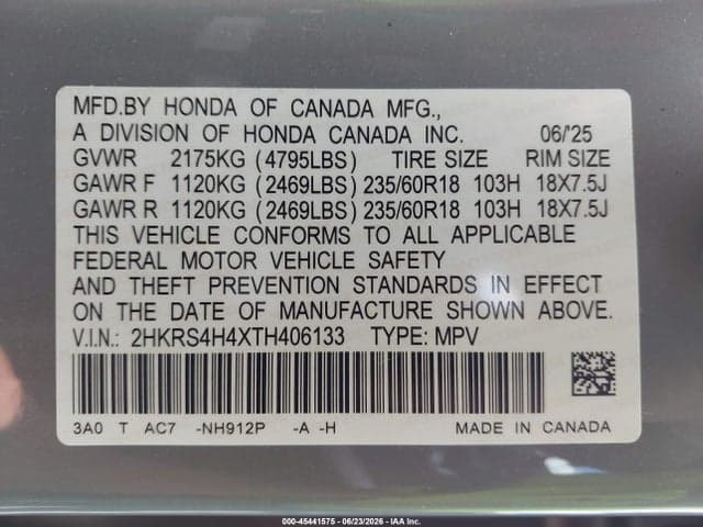 2026 HONDA CR-V EX AWD 9