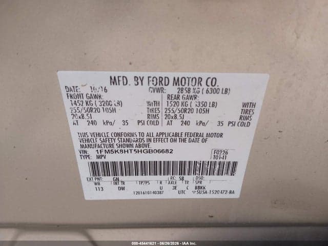 2017 FORD EXPLORER PLATINUM 9