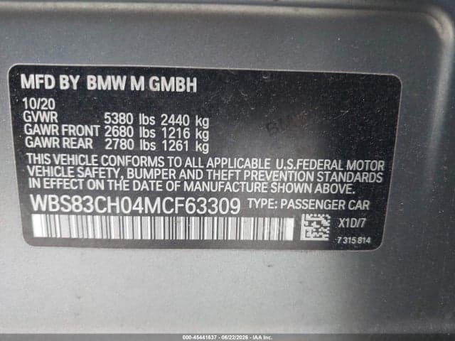 2021 BMW M5 9
