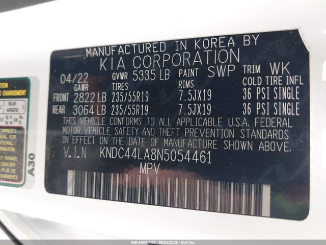 2022 KIA EV6 GT-LINE 9