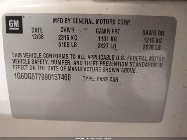 2009 CADILLAC CTS AWD 9