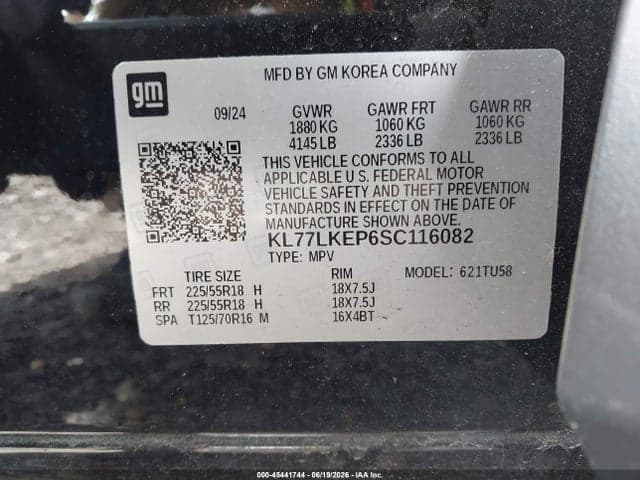 2025 CHEVROLET TRAX FWD ACTIV 9