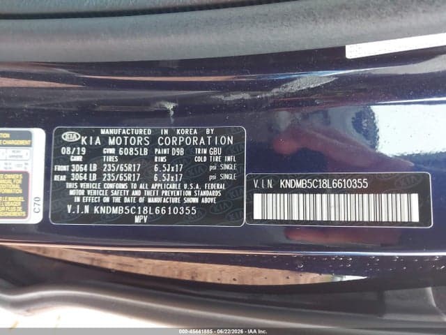 2020 KIA SEDONA LX 10